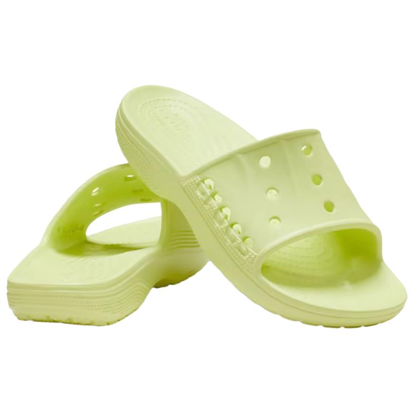 Crocs Baya 2 Lightweight Commuting Outdoor Casual Comfortable EVA Anti-Wear Slide Sandals Unisex Sandals Green 208215-3U4