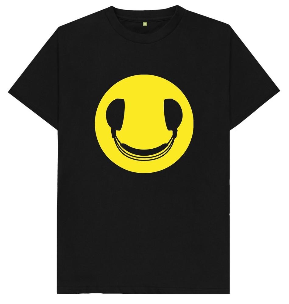 DJ Headphones Yellow Disc Jockey Music T Shirt