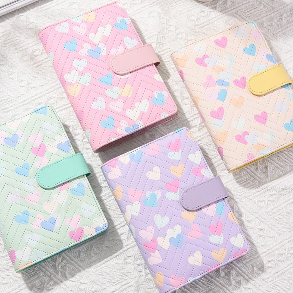 A6 Binder Notebook PU Leather Savings Book Creative Budget Binder  for Cash Budget Storage