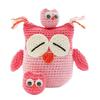 (Pink) DIY Crochet Kit Hand Knitting Toy Classic for Birthday Gift Beginner