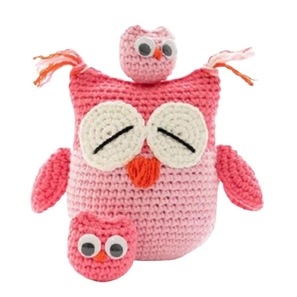 (Pink) DIY Crochet Kit Hand Knitting Toy Classic for Birthday Gift Beginner