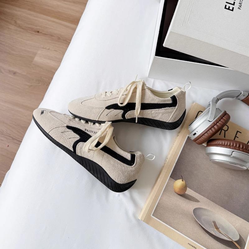 Inner height increase 3.5 fashionable blogger sense embroidery strap round head racing women's college style fashion women's shoes