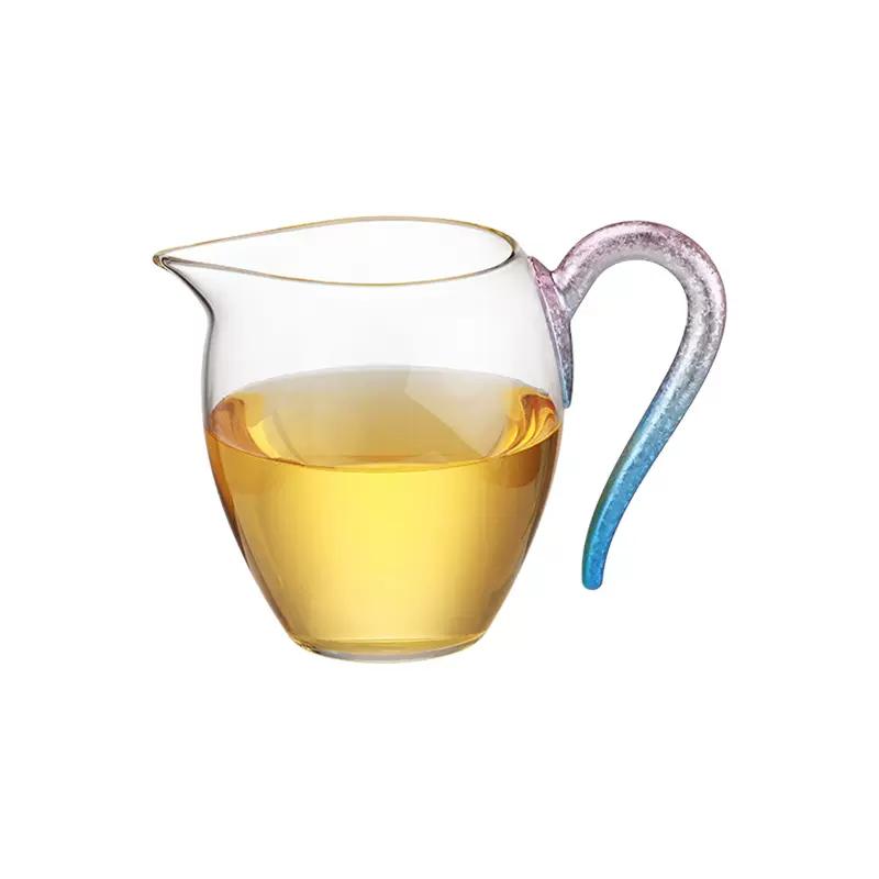 

Heat-Resistant Thickened Borosilicate Glass 330mL Vacuum ice crystal technology Fair Cup Justice Cup hand-fired teacup 330mL