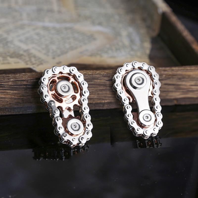 Metal Chain Gear Palm Spinner Fidget Toys Fidget Spinner Office Stress Relief Toys Hand Spinner EDC For Adult Gift