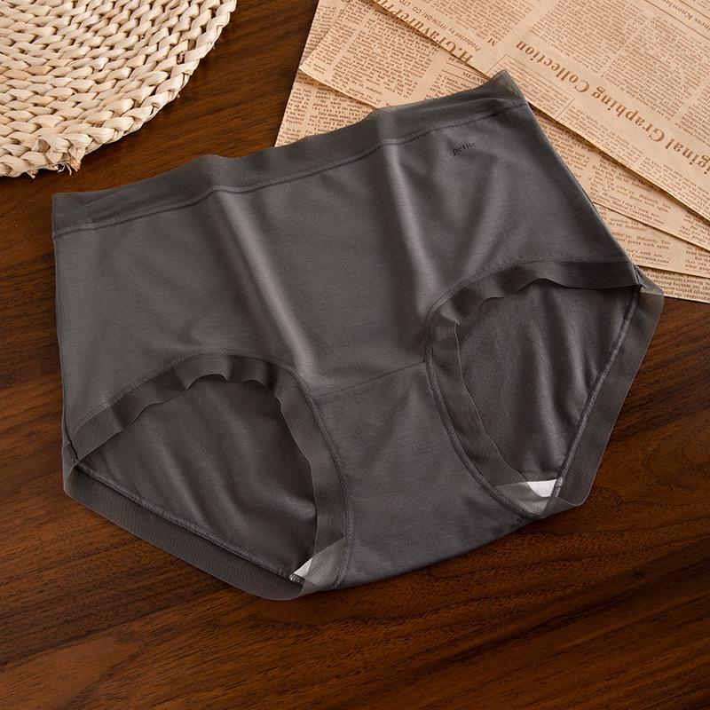 80s Modal Women's Mid-High Waist Seamless Antibacterial Briefs with Pure Cotton Crotch