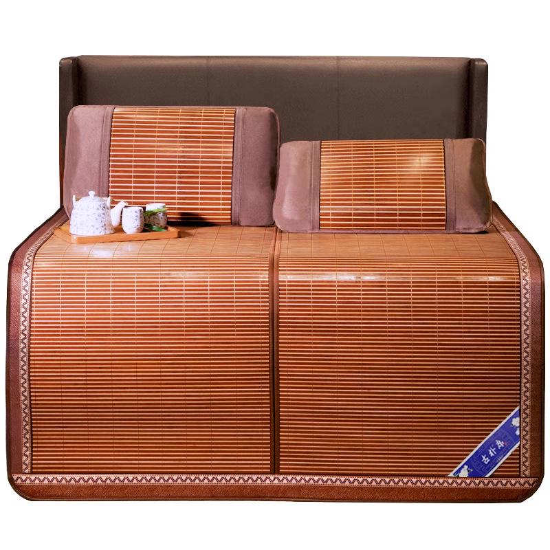 Master Xi 2025 Dual-Use Bamboo and Ice Silk Straw Mat for Summer and Winter