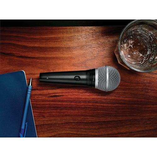 Shure Dynamic Vocal Microphone PGA48-XLR with XLR and Phone Cables