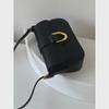 Women's Retro Wine Red Messenger Bag - 2024 Autumn/Winter Collection, Horseshoe Buckle, Small Square Underarm Shoulder Bag