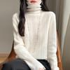 Women Sweater 100% Wool MODERN NEW SAGA Turtleneck Knit Pullover Thick Winter Jumpers Female Knit Tops