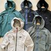 Mens Outdoor Softshell Jacket Windproof Water Resistant Hooded Casual Trendy Fall
