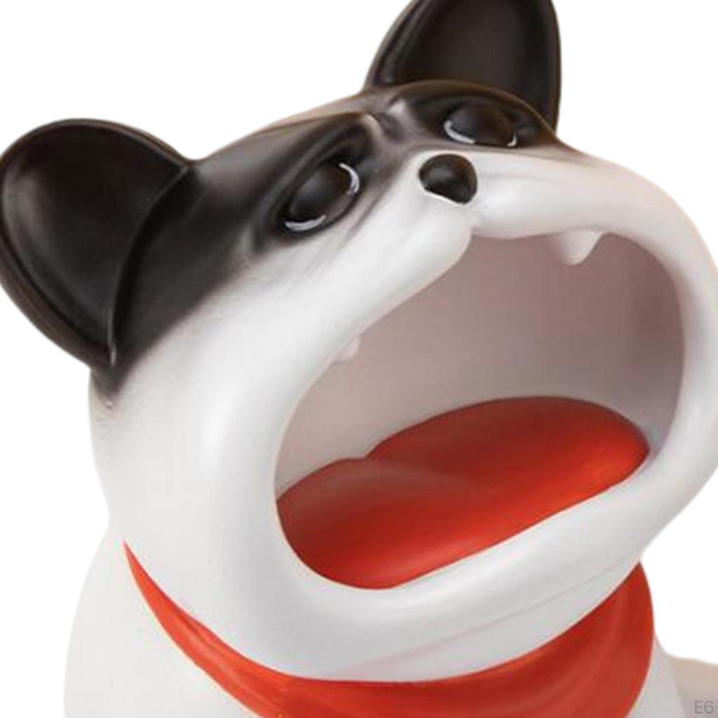 Dog Desk Storage Bowl Statue Modern Box Container Decorative Figurine for Table Apartment