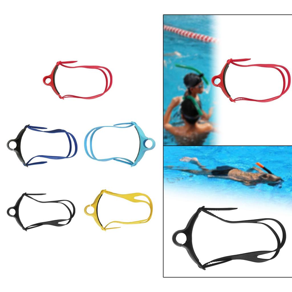 Snorkeling Head Strap for Diving Swim Replacement Silicone Universal Swim Gear Breathing Tube Fixed Accessories Adjustable