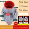 Kitchen Drain Pipe Three-Way Connector, Anti-Odor Multifunctional Dishwasher and Water Purifier Integrated Drain Device