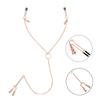 Female Labia Clitoris Nipple Clamp With Chain Stimulator Metal Long Nipple Clips Breast Bondage Restraint Slave Sex Toy