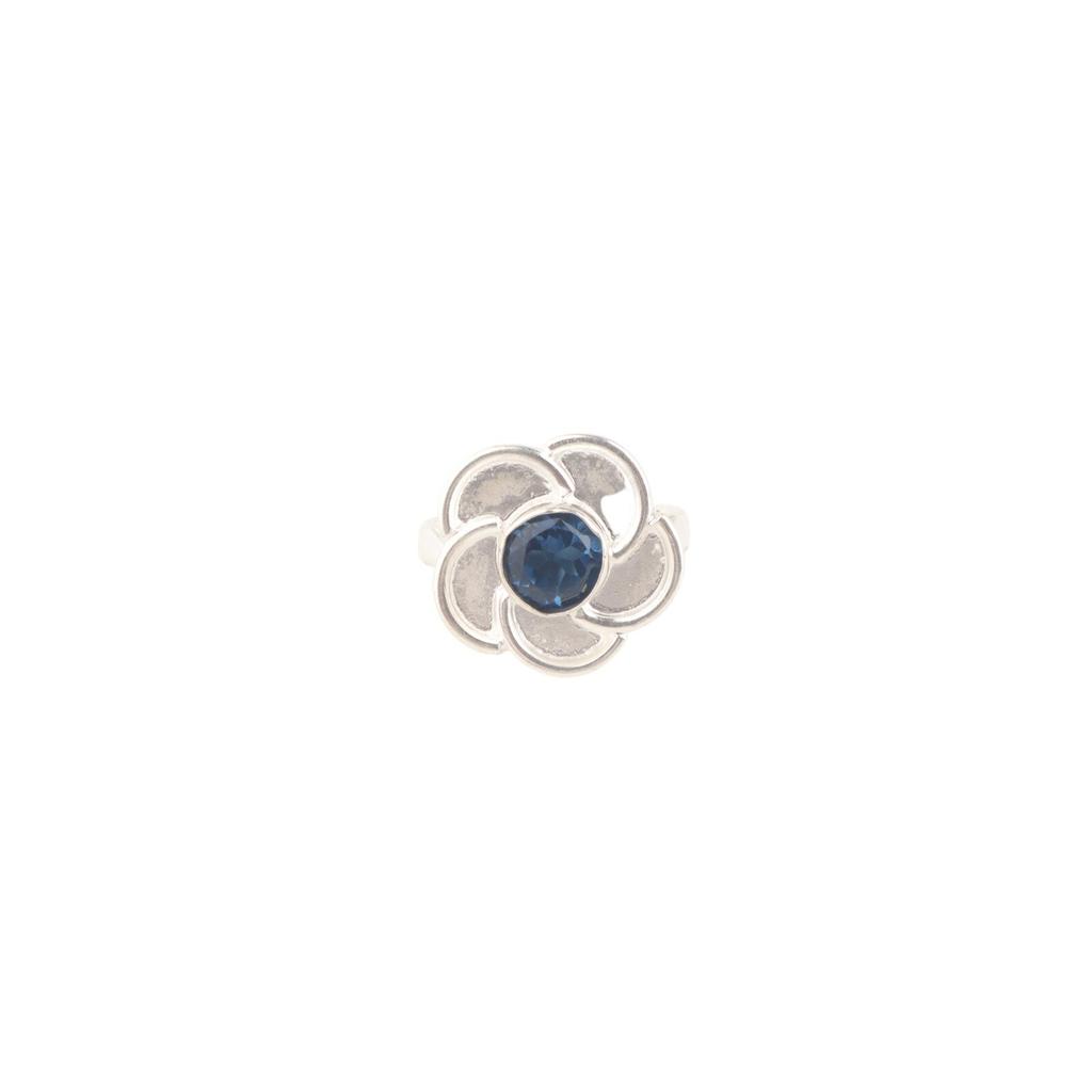 London Blue Topaz Gemstone Ring 925 Stamped Silver Handmade Jewelry Ring For Her RR-51-11