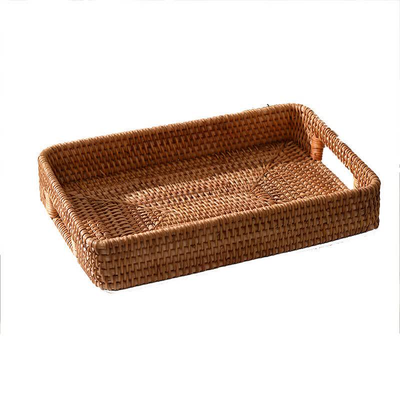 Hand-Woven Bamboo Living Room Storage Basket