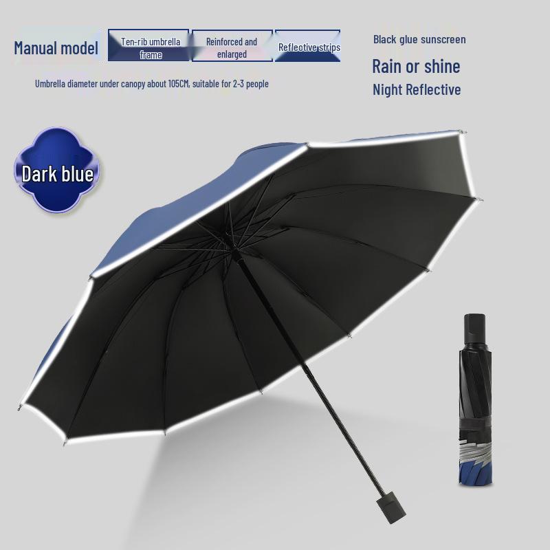 Stabiler winddichter automatischer Faltregenschirm für Männer und Frauen – Großer Sonnenschutz für jedes Wetter, anpassbar für Werbung