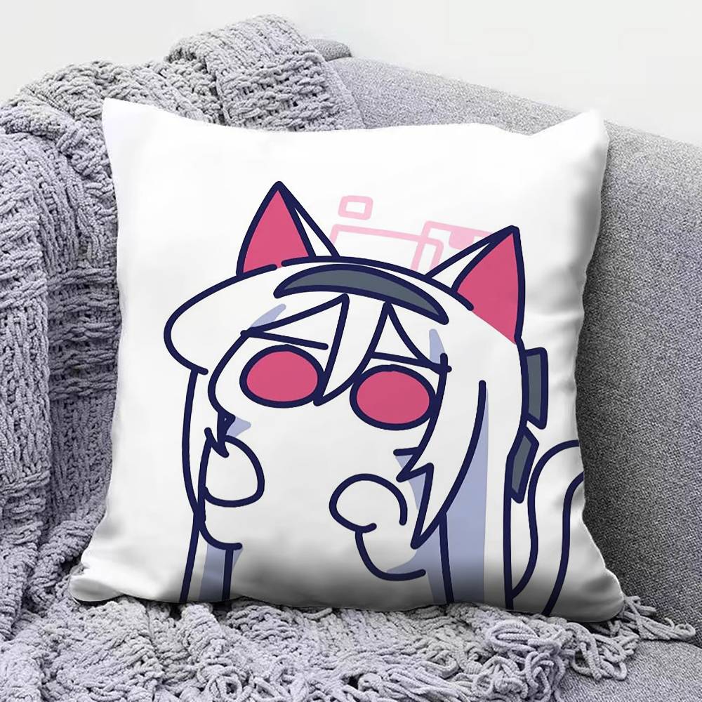 Anime Chibi Blue Archive Cute Home Sofa Cushion Covers and Aecorative Custom Pillow Covers