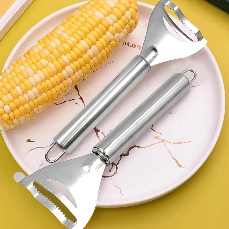 1PC Corn Peeler and Vegetable Peeler, Multi-purpose, Ergonomic Kitchen Tool with Serrated Blade