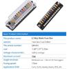 12-Way 12V Fuse Box Blade, 12-Volt Fuseholder, No LED Indicator, Moisture Resistant Cover - With Ground Bus 12-Way Independent Positive Fuseholder