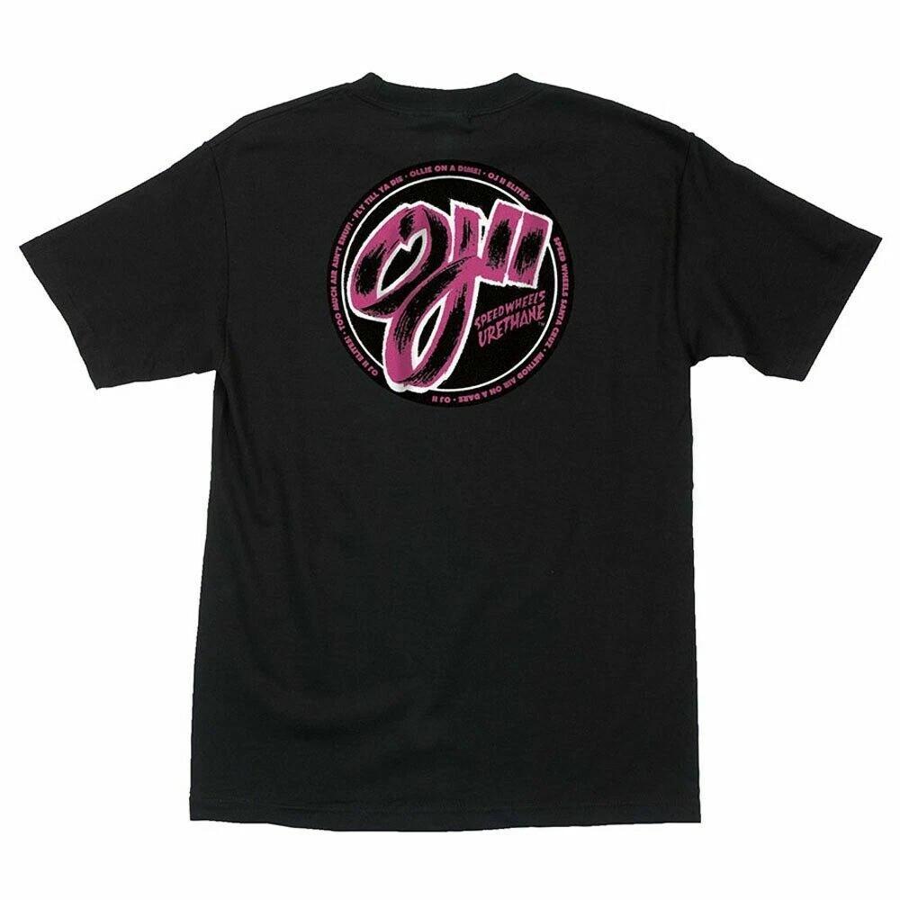 Santa Cruz OJ Wheels OJS OJ2 ELITE THANES Skateboard T Shirt BLACK XL
