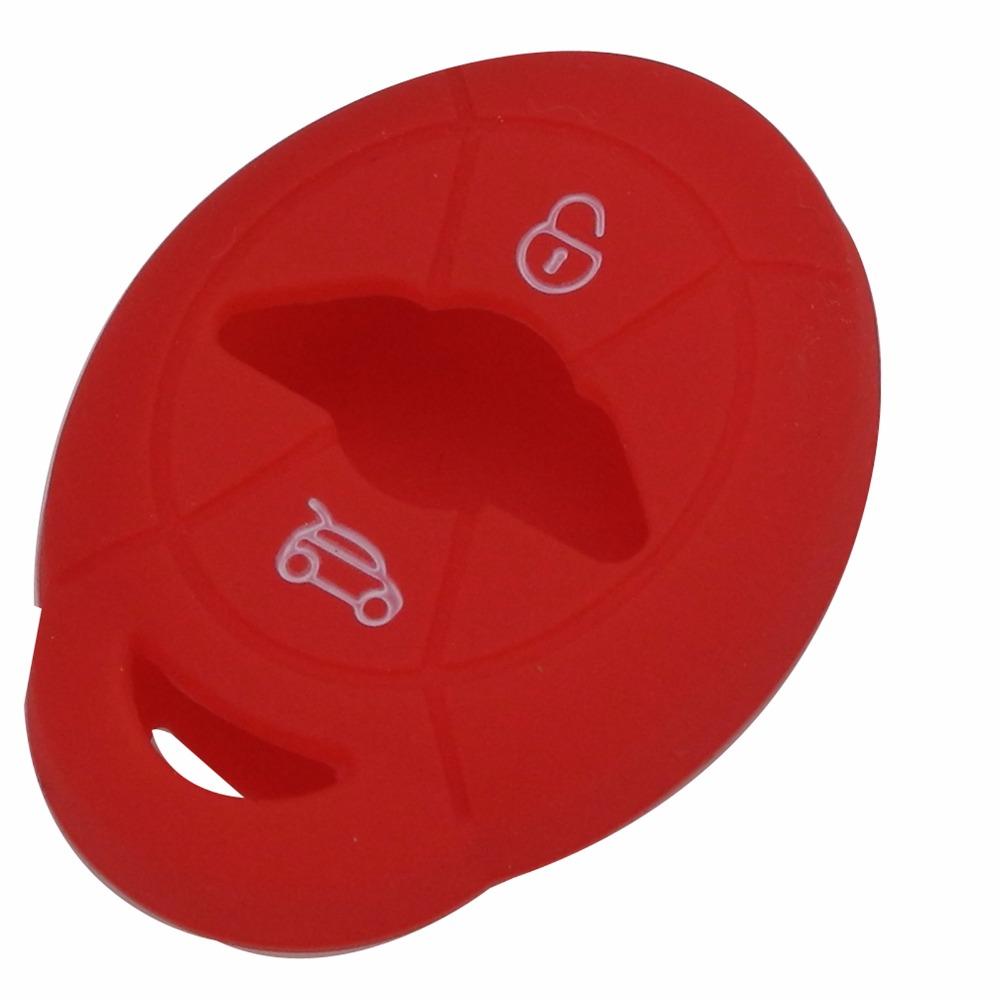 Jingyuqin Remote Silicone 2 Buttons Car Key Case Cover For BMW Mini R50 R53 EWS Cooper Fob