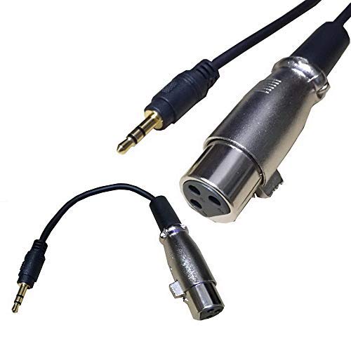 Rosebe Microphone Cable, XLR Conversion Cable, 3.5mm to XLR Female Stereo Mini Plug to Standard Plug Balanced Audio Cable, 15cm, 1m, 1.5m, 3m, 3.5mm X