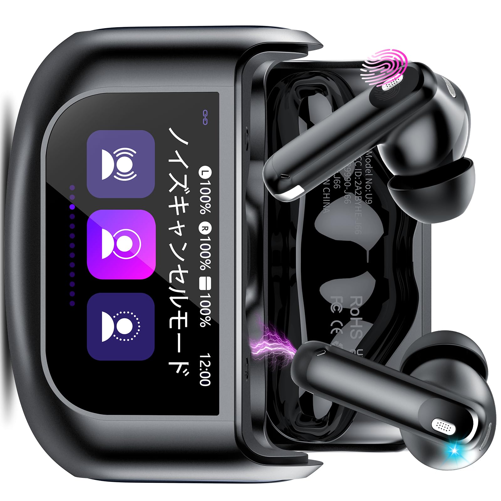 

Bluetooth Wireless Earphones Latest Touchscreen and Bluetooth Earphones Bluetooth [2025 Multi-Function ANC] 5.4 чёрный