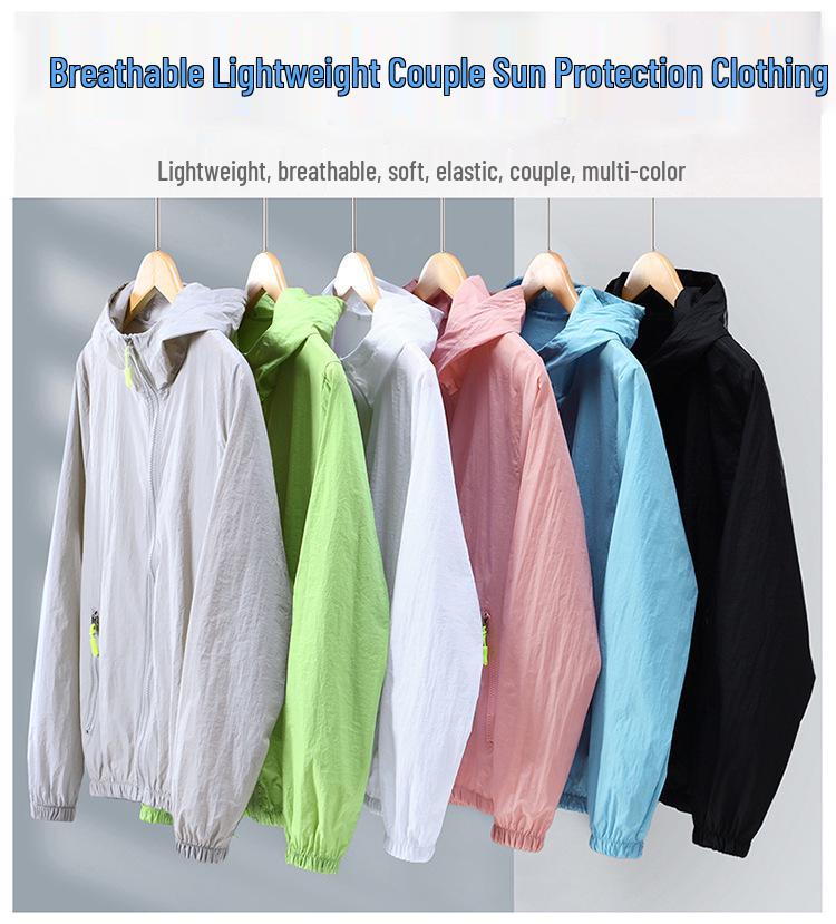 Quick-Dry Lightweight Sun Protection Jacket - Plus Size, Breathable, Hooded Ice Silk for Men & Women