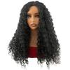 New European and American wig, medium black African small curly long curly hair, hair