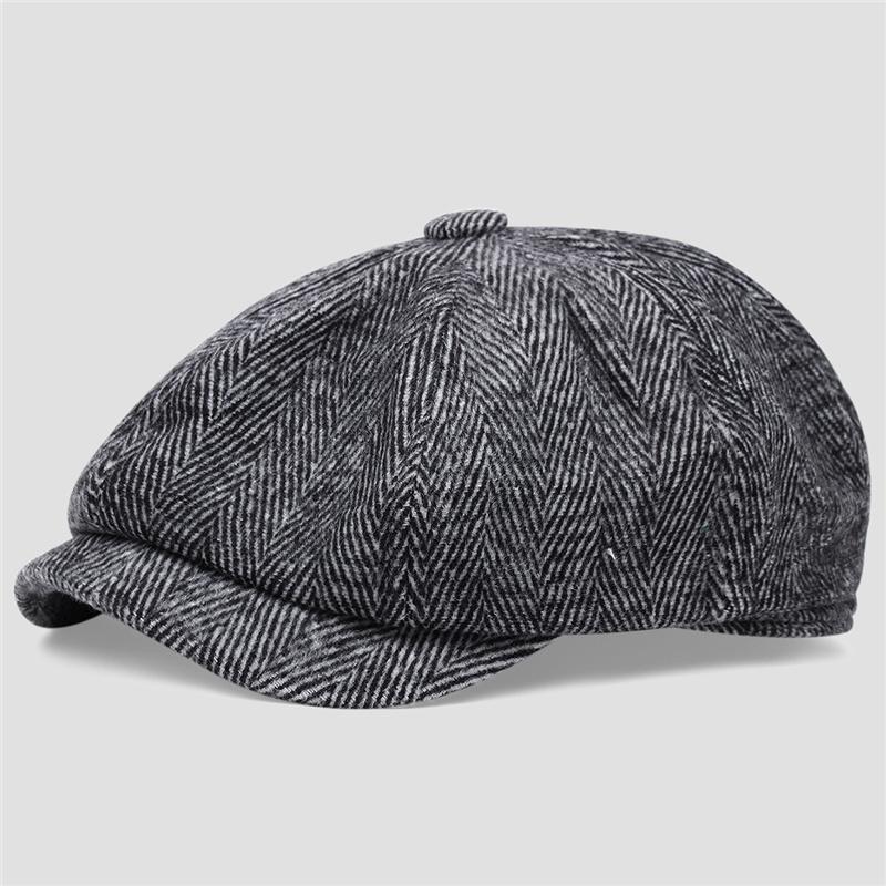 Men Casual Newsboy Winter Hat Spring Autumn Retro BeretHats Wild Casual Hats Unisex Wild Octagonal Capfor Men Street Caps Gorras
