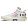 Li Ning Badfive 3 Ultra Flat Slip Resistant Abrasion Resistant Mid Top Basketball Shoes Men's Ivory ABFS011-2