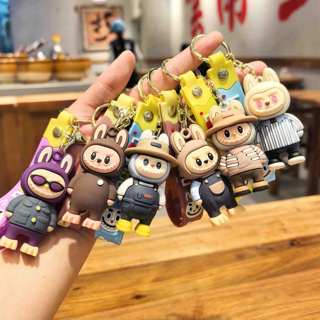 1PC Sheep Keychain Pendant Couple Car Bag Key Ring Pendant