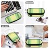 Pencil Case 300D Polyester Organized Storage Smooth Zipper with Main Pocket Mesh Layer and Removable Pen Divider for Boys Girls