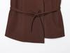 2025 Summer Women's European & American Style V-Neck Lace-Up Top + Pleated Pants Set