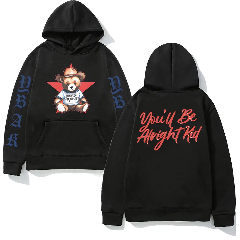 

TEDDY HOODIE Alex Warren New Style Fashion Women/men Sweatshirts Aesthetic Hoody 2025 Singer s Same Style High Quality Tee XS чёрный