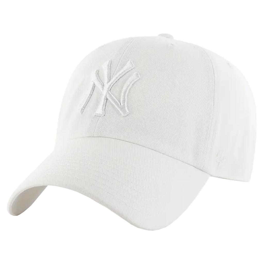 47 BRAND Kšiltovka New York Yankees MLB Clean Up, Pánská bílá kšiltovka
