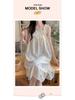2026 Summer Women's Cartoon Padded Strappy Loose Nightgown Dress Pajamas - Sweet Outdoor Style
