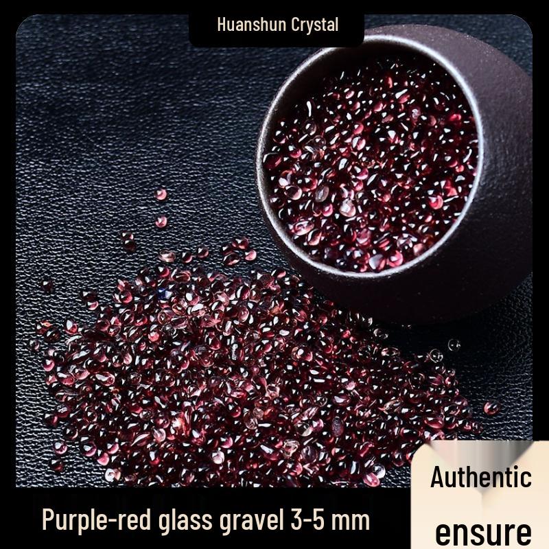 Seven-Color Glazed Crushed Stone Glass for Fish Tanks, Landscaping, Crystal Ornaments, DIY Mandala, and Gemstone Jewelry