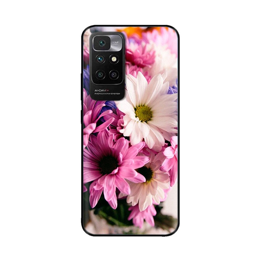 For Redmi10 Xiaomi Redmi 10 Case for Redmi 10 Prime Bumper 6.5 inch Soft TPU Silicone Cover For redmi10 Cases Marble Back Cover