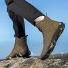 Damskie buty trekkingowe antypoślizgowe Męskie szerokie buty sportowe codzienne do trekkingu wspinaczki Modne wysokie buty ze skóry PU Wodoodporne