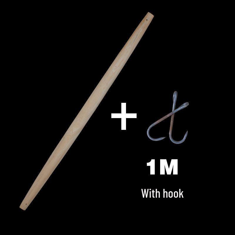 Doppelhaken-Tragestange aus Massivholz - Verdickte Zypresse, Traditionelles Haushalts-/Landwirtschaftsdesign