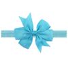 European & American Baby Bow Swallowtail Headband - 21 Solid Colors