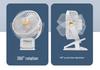 USB Rechargeable Silent Clip-on Desk Fan with Light for Dorms and Bedrooms