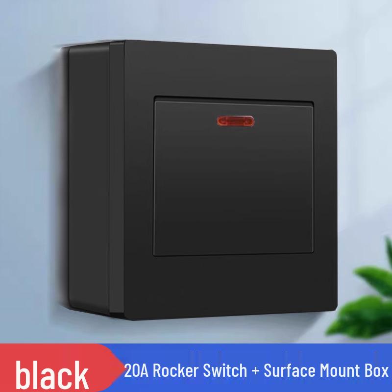 220V Single-Phase Rocker Switch Panel for High-Power Air Conditioners and Water Heaters