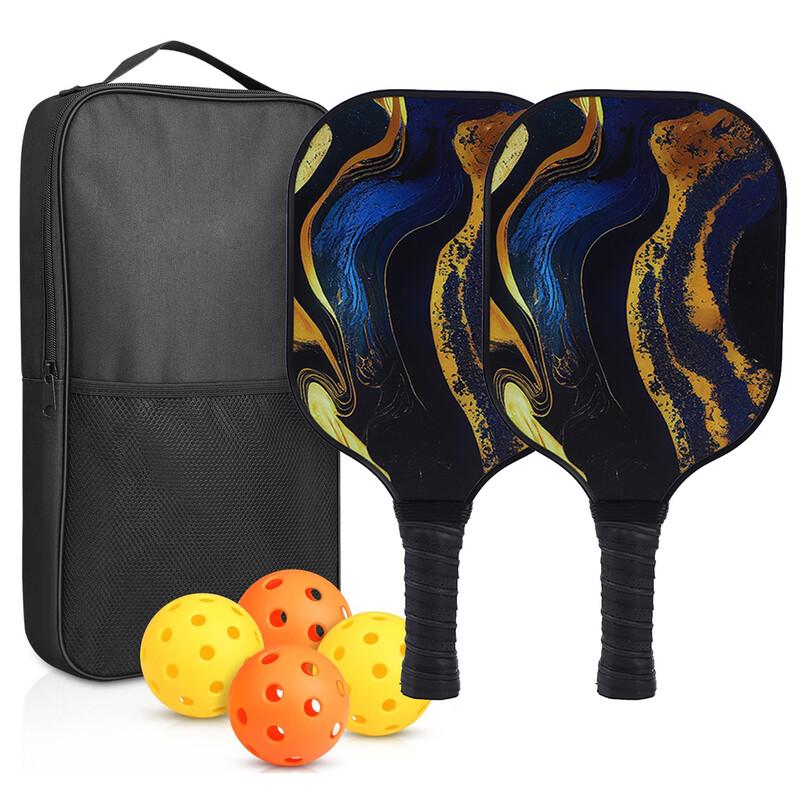 Jinsijian Fiberglass Honeycomb Pickleball Paddle Set