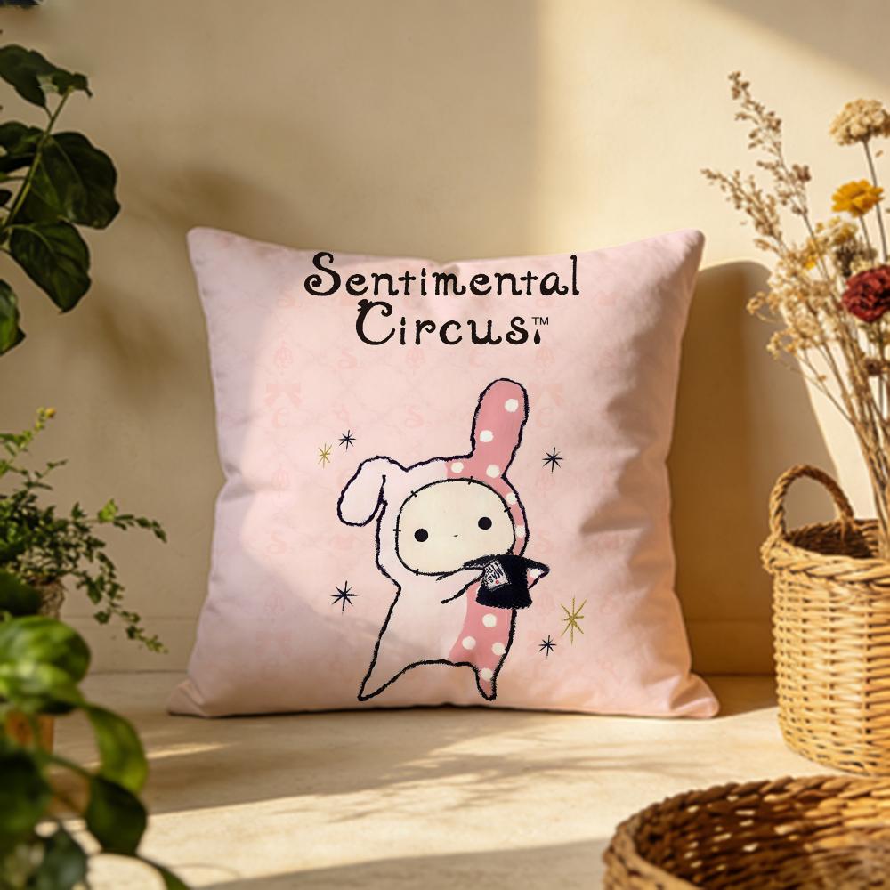 Trendy Ssentimental Circuses Cushion Cover Versatile DoubleSided Pillow Case Fit for Sofa Bed Car  Daily Decor