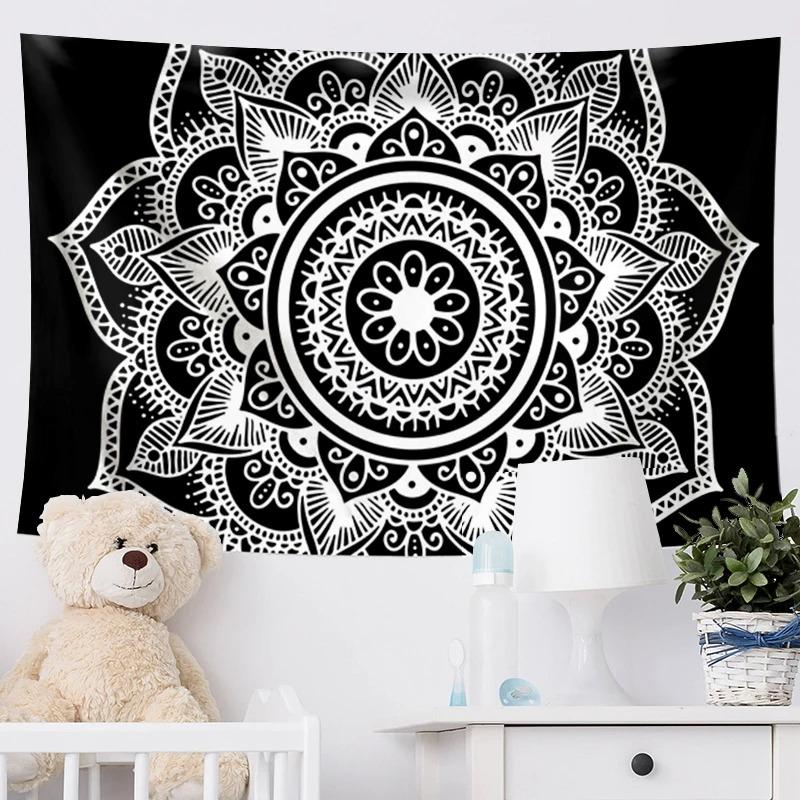 Home Wall Decoration Tapestry Mandala Psychedelic Array Hanging Cloth Office Living Room Tapestry