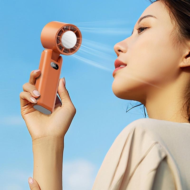 High Speed Rechargeable Fan Outdoor Portable Handheld Powerful Turbos Fan Outdoor Light Weight Coolers Enduring