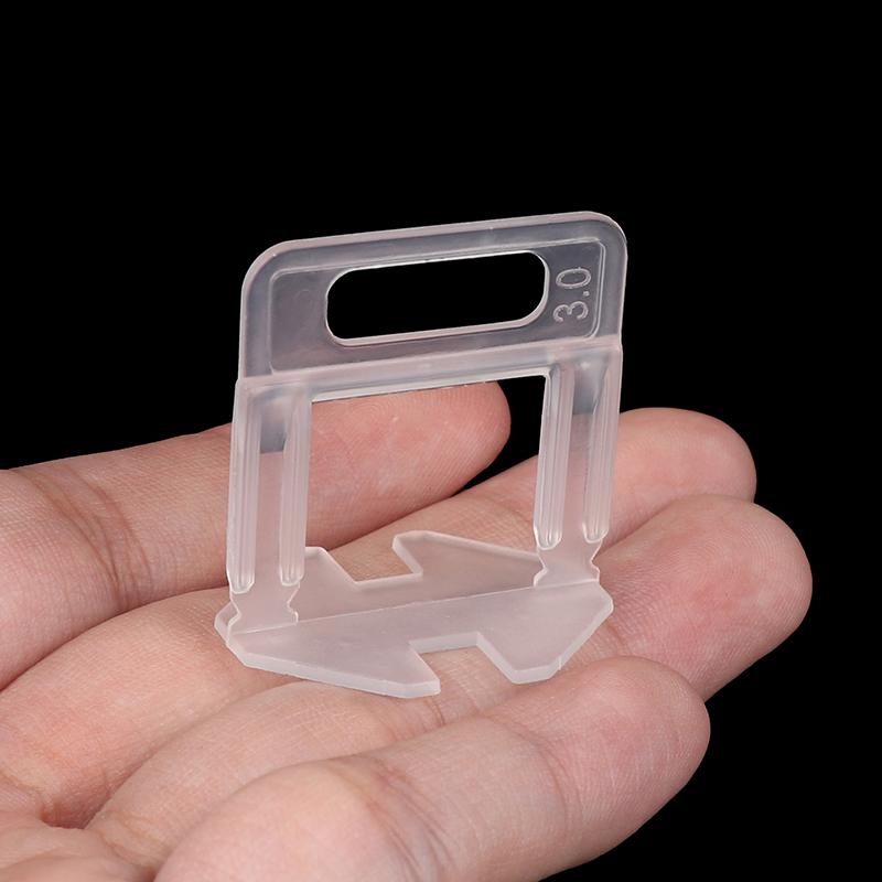 100 de bucăți 1-3 mm Distanțiere de nivelare a plăcilor Kit de cleme pentru sistem Instrumente de construcție pentru așezarea plăcilor de pardoseală Nivelator pentru decorarea casei